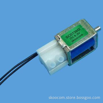 Solenoid valve with 2-position 3-way, 6.0V/12.0V DC